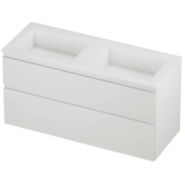 Proline Aristo Badmeubelset Polystone Elegant 120x46x62 cm Mat White Mat Wit
