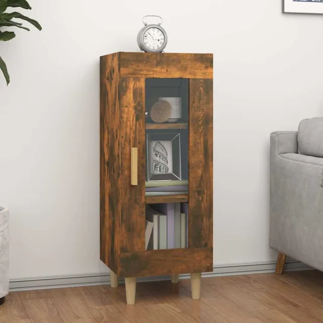 vidaXL Dressoir 34,5x34x90 cm bewerkt hout gerookt eiken, foto 2