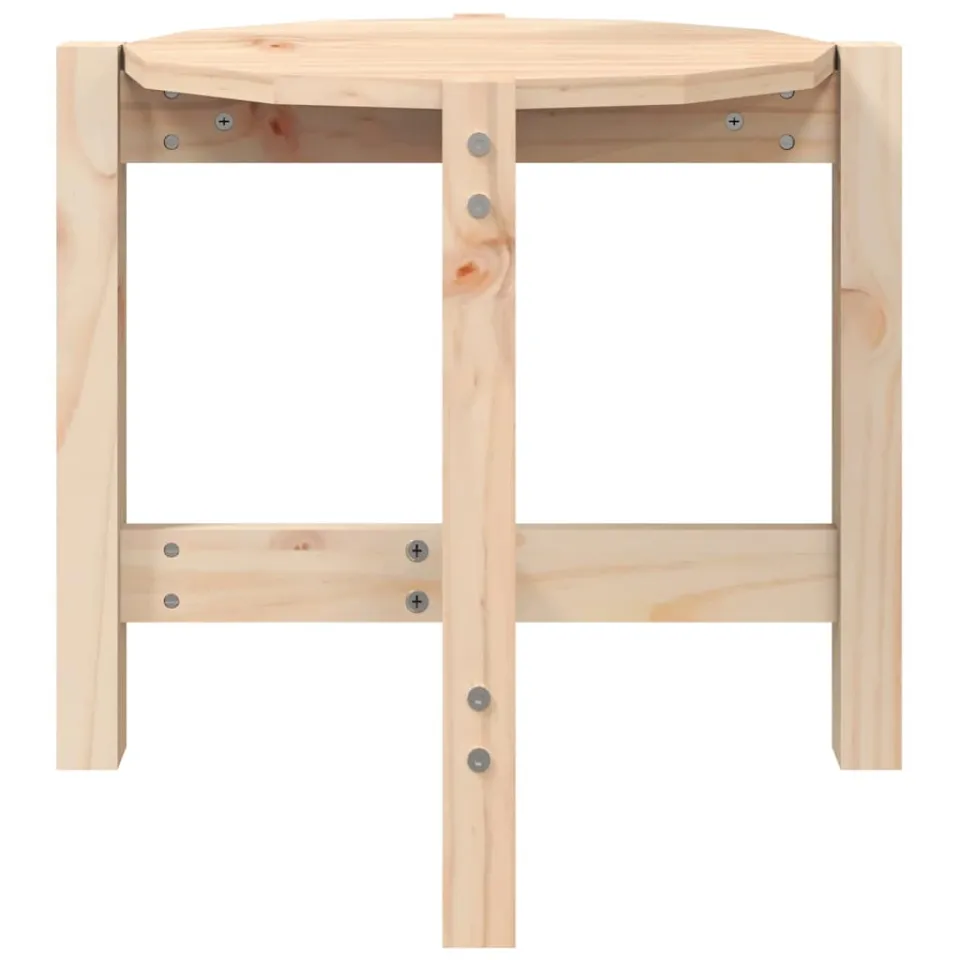 vidaXL Salontafel Ø 52,5x45 cm massief grenenhout bruin, foto 5