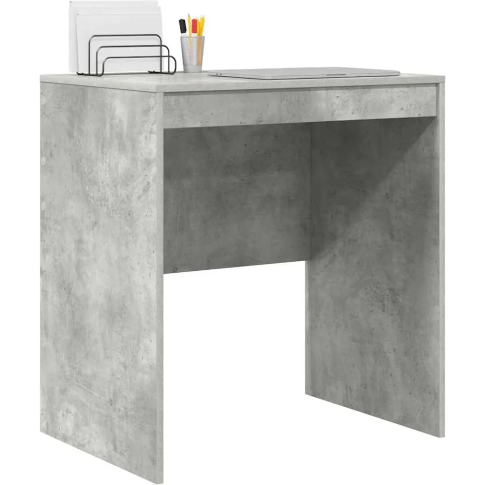 vidaXL Bureau Beton Grijs 70 x 50 x 76 cm