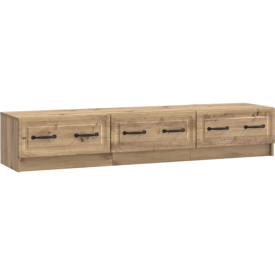vidaXL TV-kast 147 x 34,5 x 27 cm Artisanaal eiken Bewerkt hout, foto 3