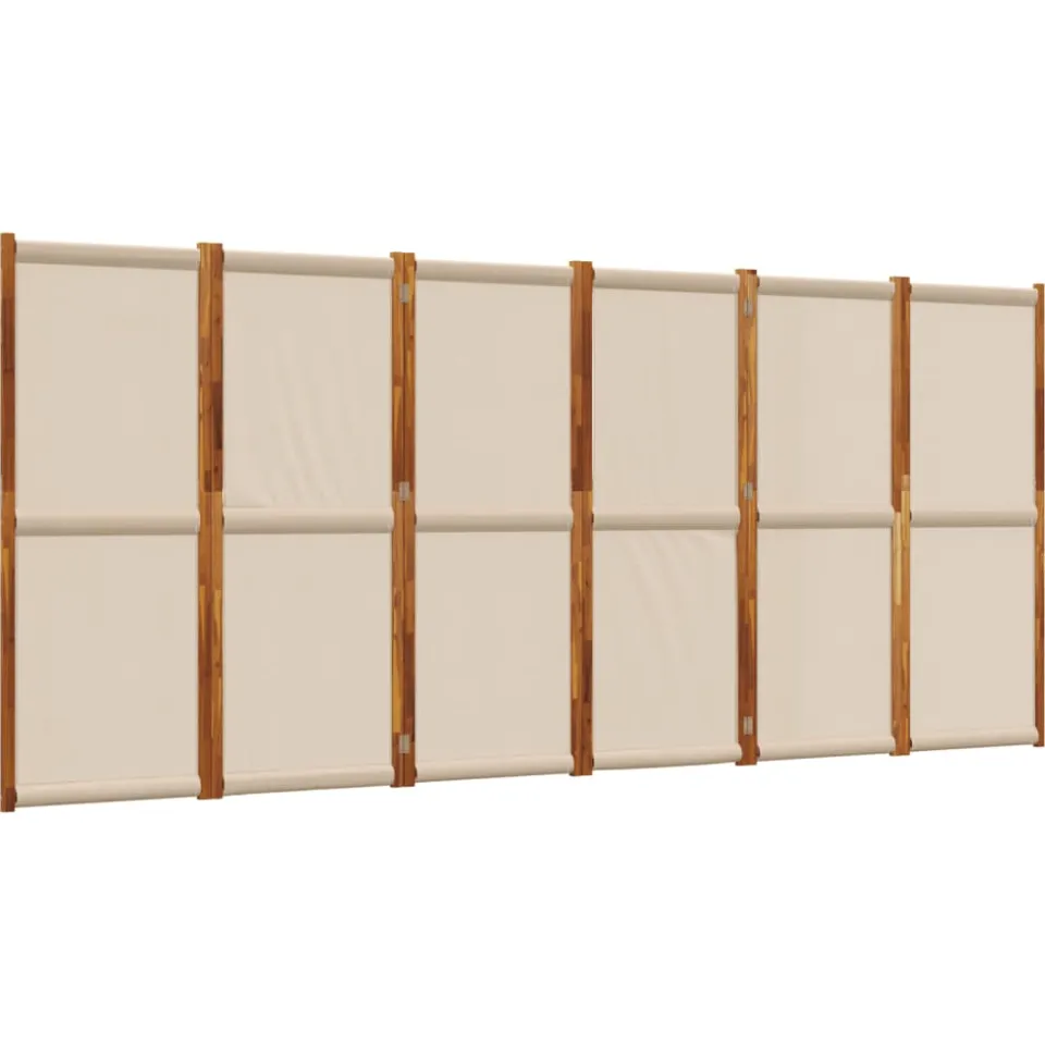 vidaXL Kamerscherm met 6 panelen 420x180 cm taupe, foto 3