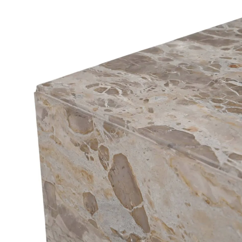 Giga Meubel Salontafel Malax - Vierkant Grijs Marmer - 62x62x35cm, foto 2