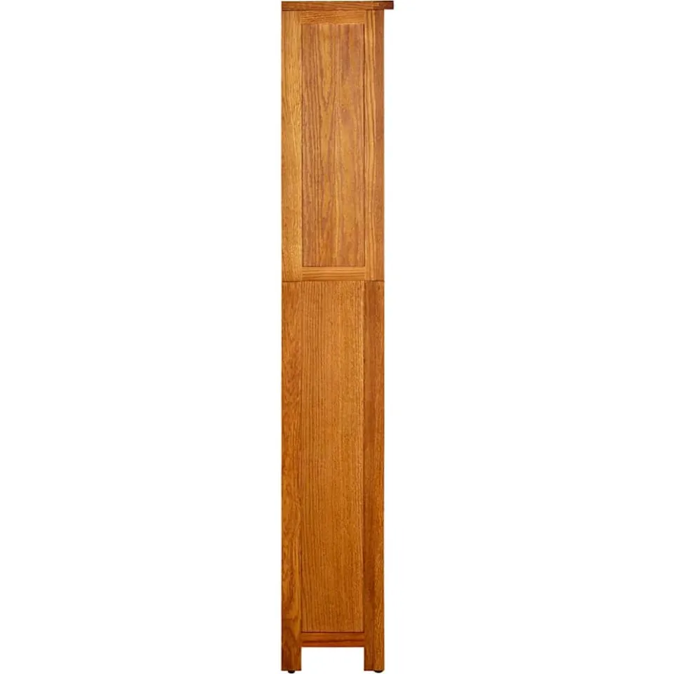 vidaXL Boekenkast met 5 schappen 45x22x140 cm massief eikenhout, foto 2