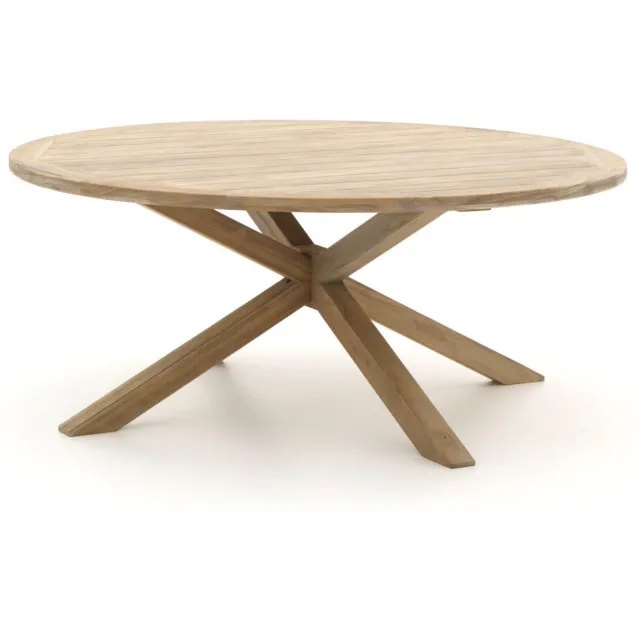 ROUGH Furniture ROUGH-Y dining tuintafel ø 180cm (h:75cm) Bruin