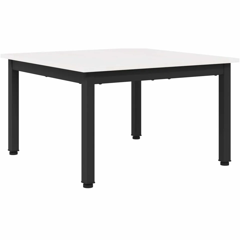 vidaXL Salontafel Wit 60 x 60 x 36 cm Massief grenenhout, foto 3
