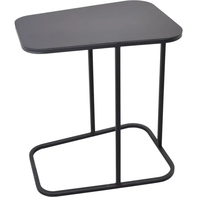 LOFT42 Inris Bijzettafel - Metaal - Mat Zwart -51x35x55