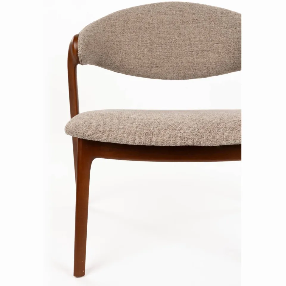Dutchbone fauteuil Babington walnoot, foto 3