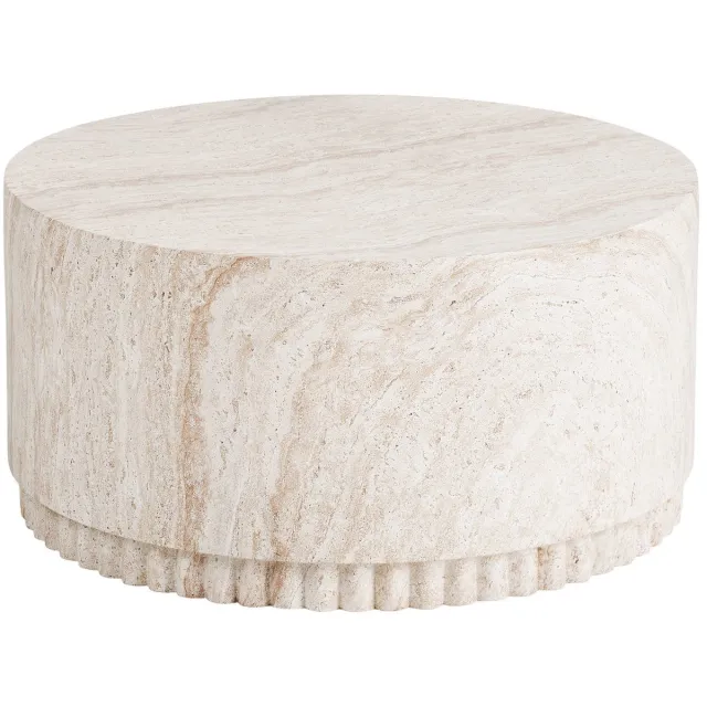 House Nordic Salontafel Bonn - Rond Naturel - Ø70x37cm