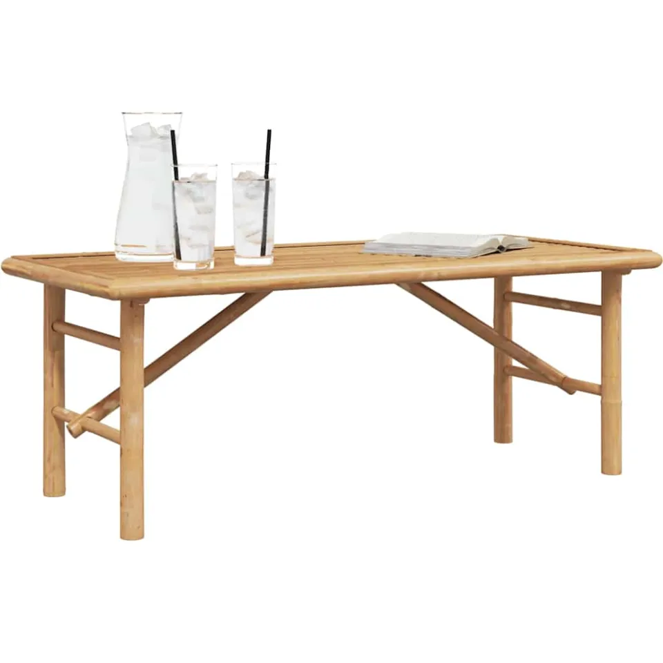 vidaXL Salontafel Bruin 110 x 50 x 43 cm Bamboe, foto 2