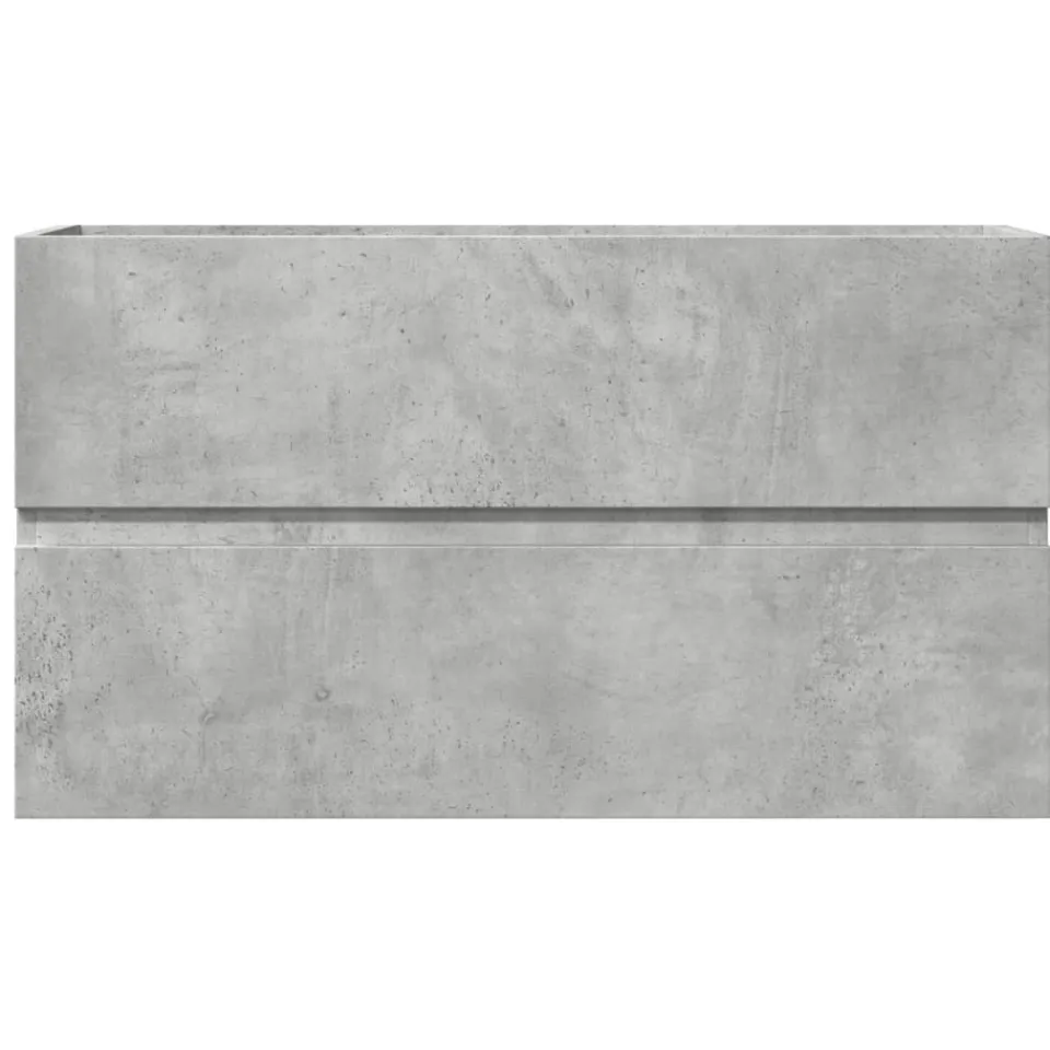 vidaXL Wastafelkast 90x38,5x45 cm spaanplaat betongrijs grijs, foto 4