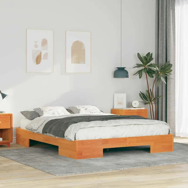 vidaXL Bedframe Bruin 150 x 200 cm