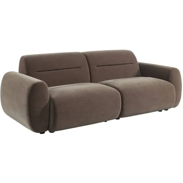 sweeek 3-zits bank van stof - vinty taupe