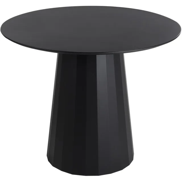 Beliani PLATO - Ronde eettafel - Zwart - 100 cm - MDF