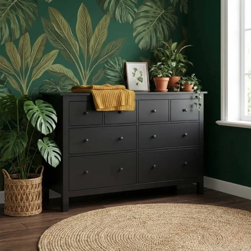 Cabino commode Bretagne zwart, foto 7