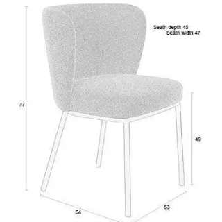 Housecraft Living eetkamerstoel Guus beige, foto 3