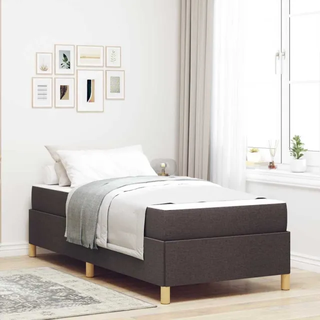 vidaXL Bedframe Donkerbruin 80 x 200 cm Stof