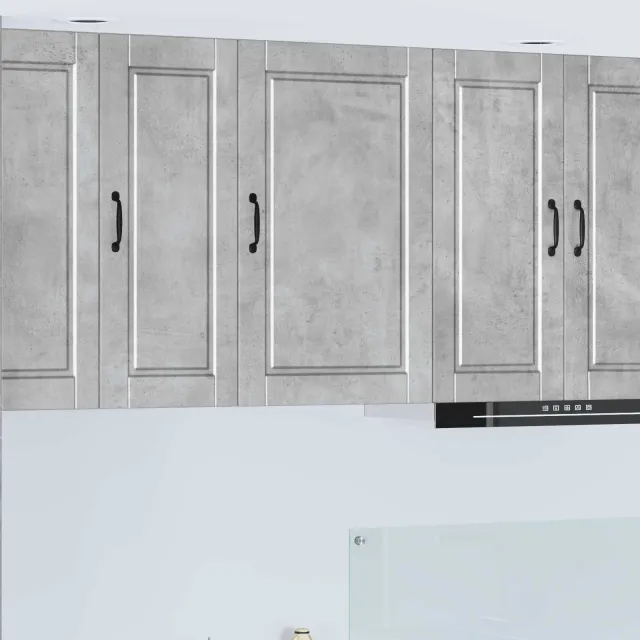 vidaXL Wandkast PORTO Betongrijs 50 x 31 x 80 cm Bewerkt hout