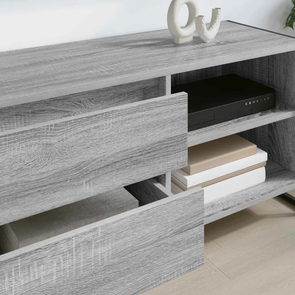 vidaXL TV-kast 100 x 36 x 49,5 cm Grijs Sonoma, foto 4