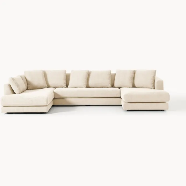 Westwing Collection XL bouclé bank Tribeca beige