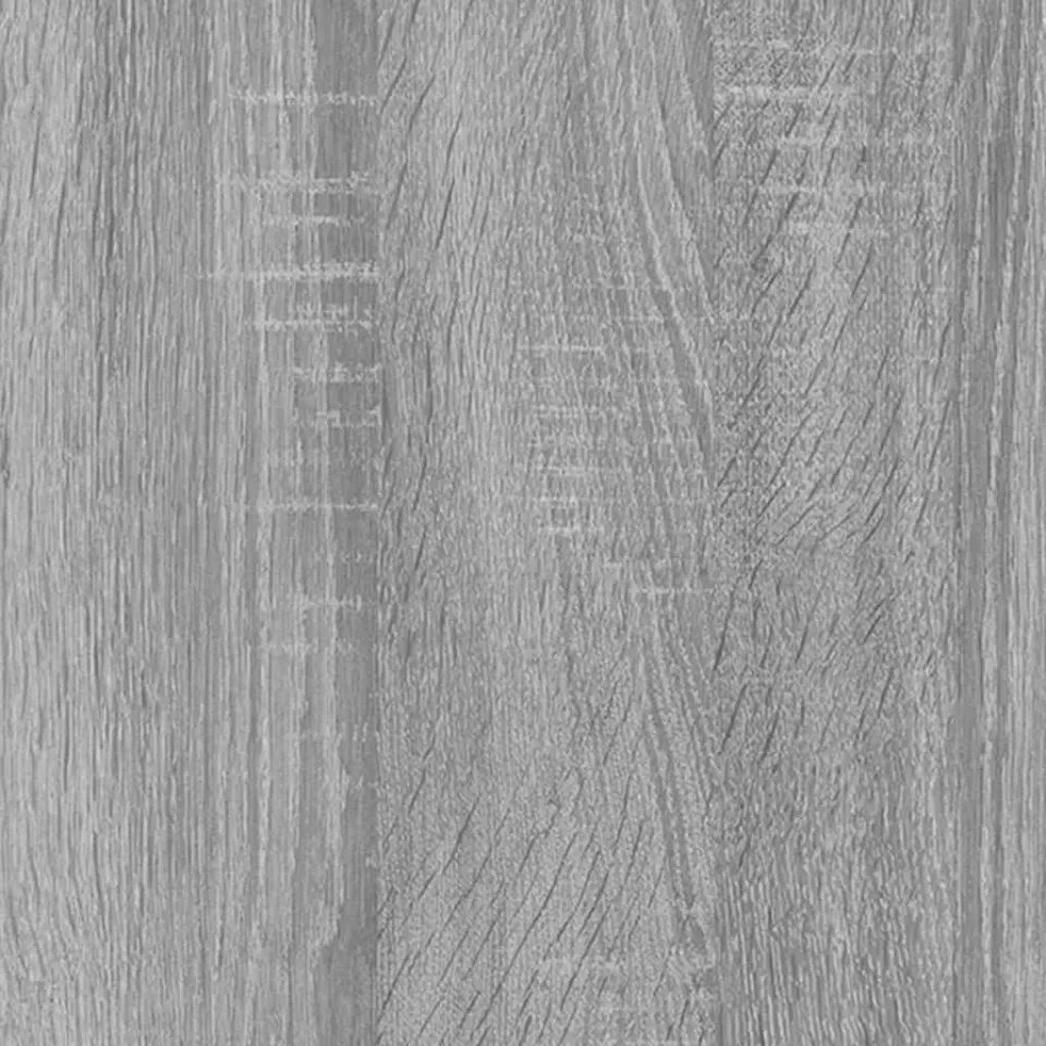 vidaXL Nachtkastje 100x35x40 cm bewerkt hout grijs sonoma eikenkleurig, foto 4