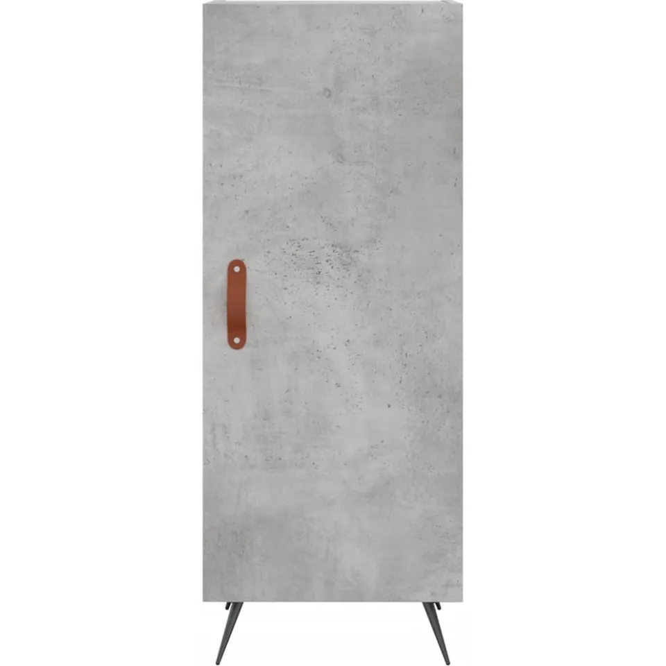 vidaXL Dressoir 34,5x34x90 cm bewerkt hout betongrijs grijs, foto 4