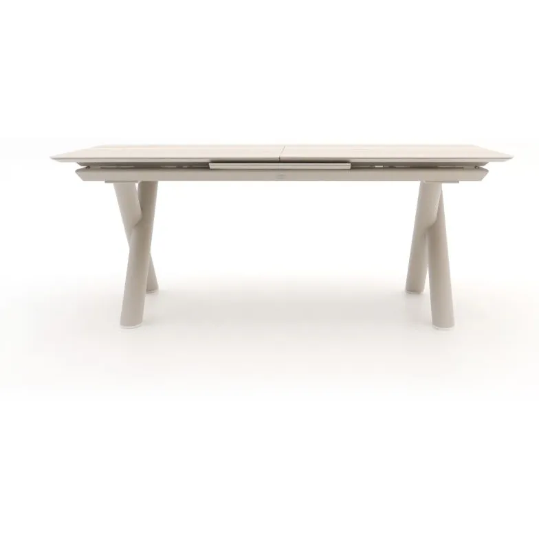 Bellagio tuinmeubelen Bellagio Citadella dining tuintafel uitschuifbaar 200/260x100x78cm Taupe