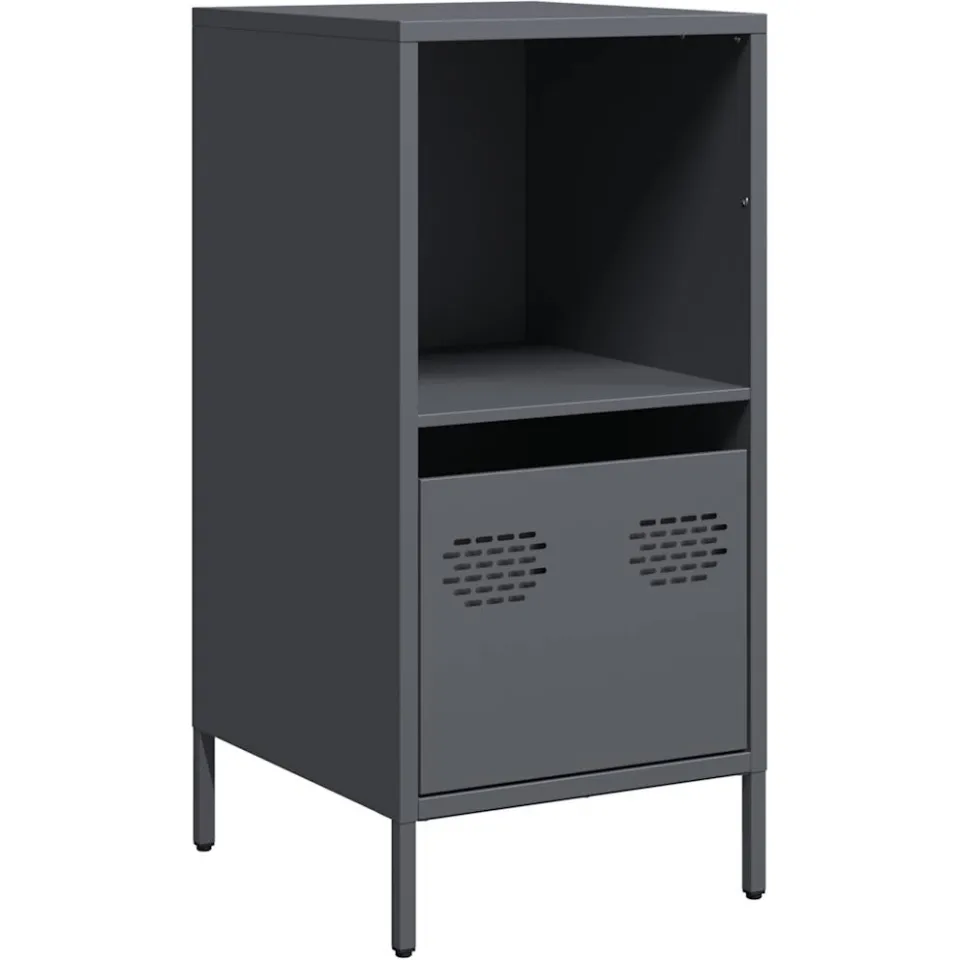 vidaXL Dressoir 35x39x73,5 cm koudgewalst staal antracietkleurig, foto 3