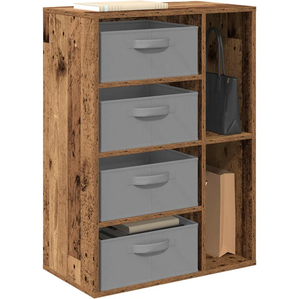 vidaXL Dressoir Oud hout 60 x 33,5 x 84 cm bruin, foto 2