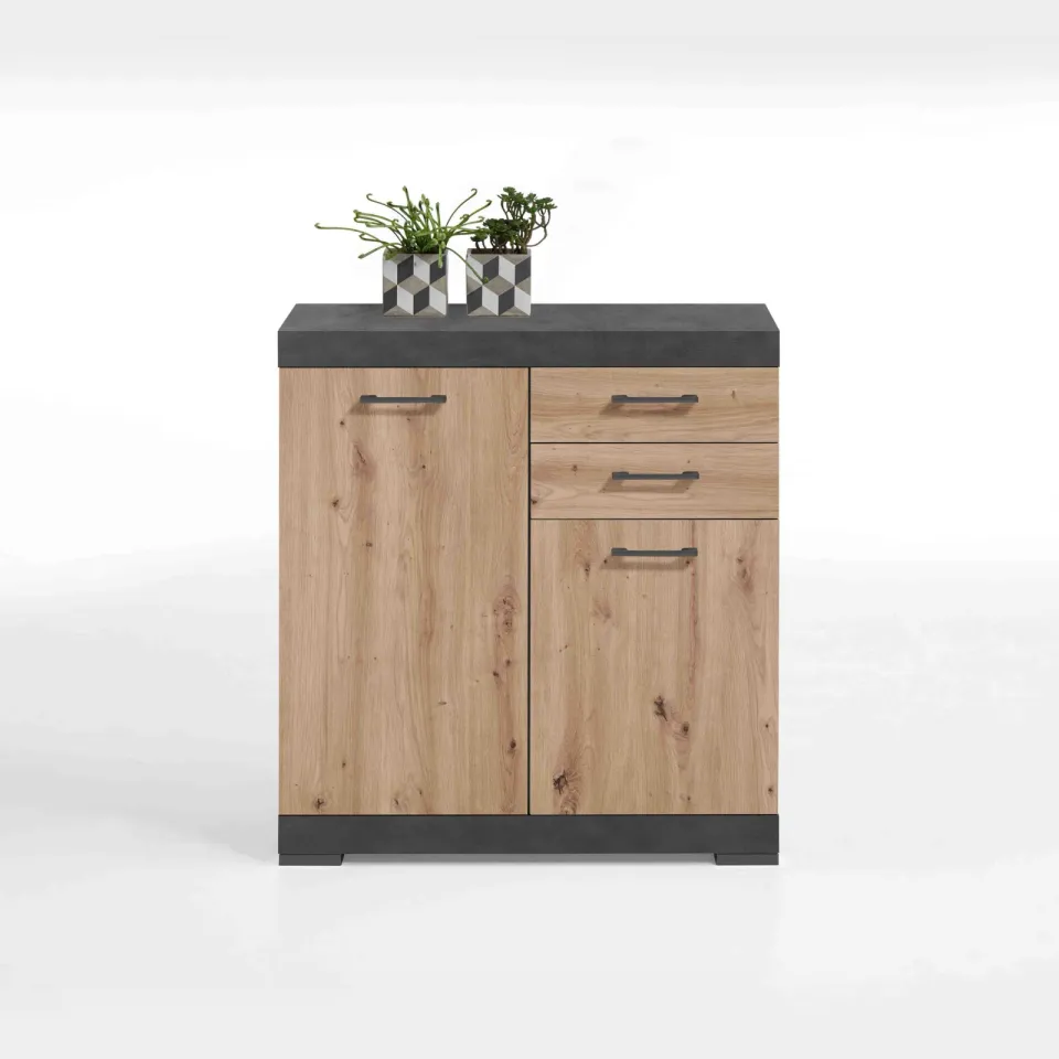 Opbergkast Hermes Artisan Eiken 80x35x90 cm - 2, foto 2