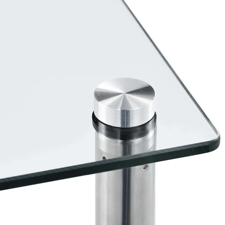 vidaXL Kastje 6-laags 40x40x160 cm gehard glas transparant transparent, foto 3