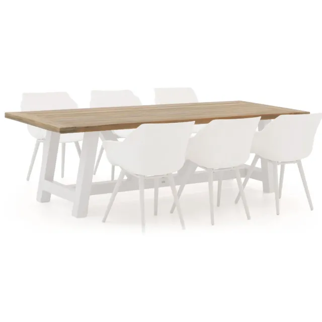 Hartman tuinmeubelen Hartman Sophie Studio/Bresimo 260cm dining tuinset 7-delig Bruin