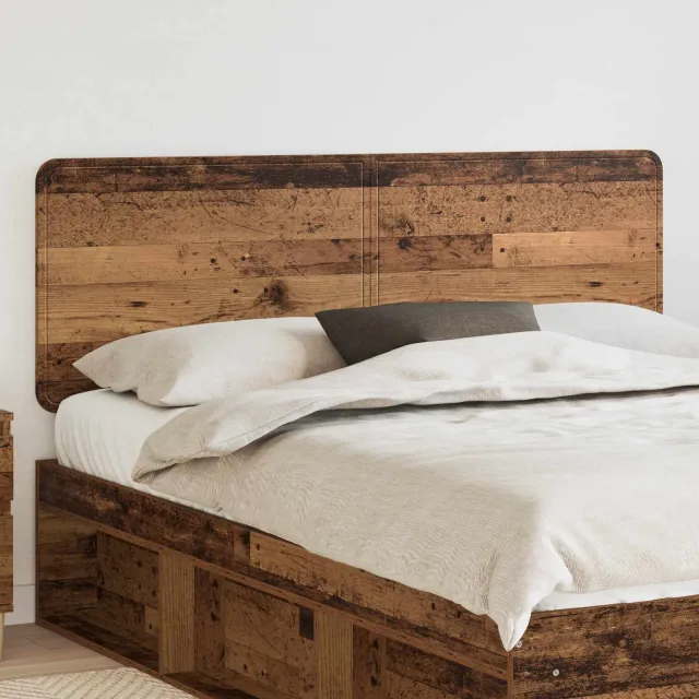 vidaXL Hoofdbord Oud Hout Bewerkt hout Bruin