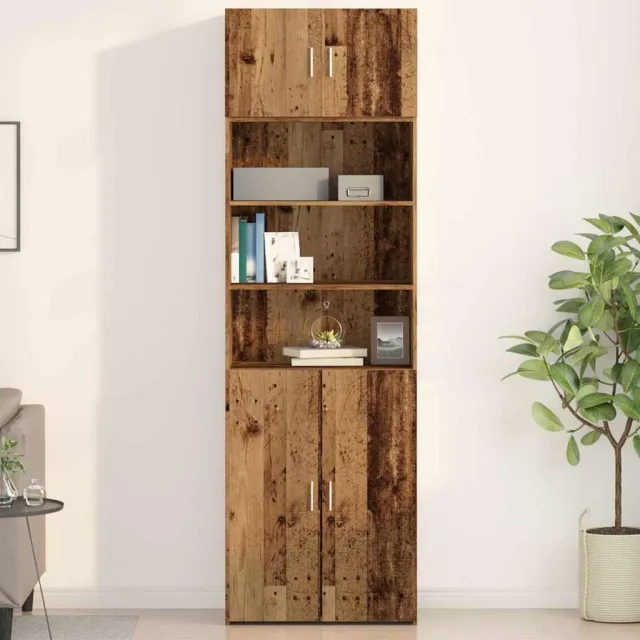 vidaXL Wandkast Oud hout 70 x 42.5 x 40 cm Bewerkt hout bruin, foto 2