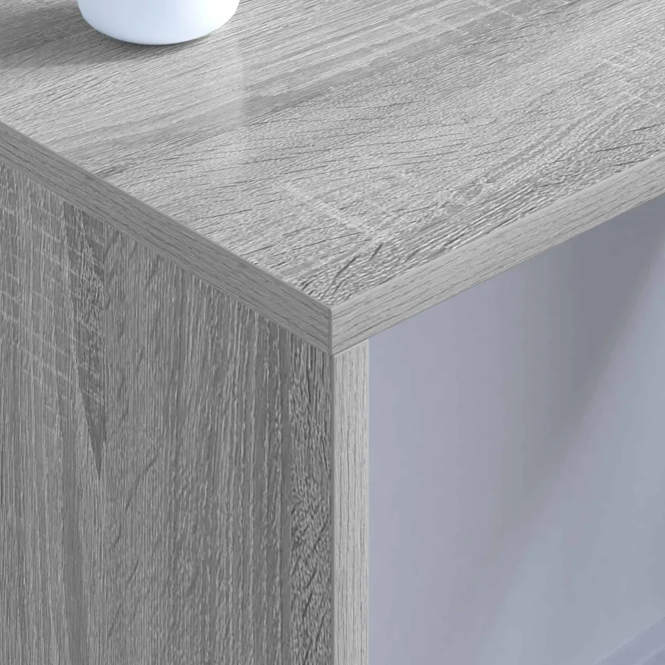 vidaXL Wandbureau Grijs Sonoma 80 x 45 x 30 cm Bewerkt hout, foto 4