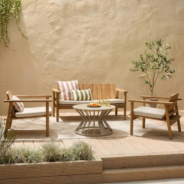 Studio LIVIT loungeset Balok teak naturel (hout), foto 2