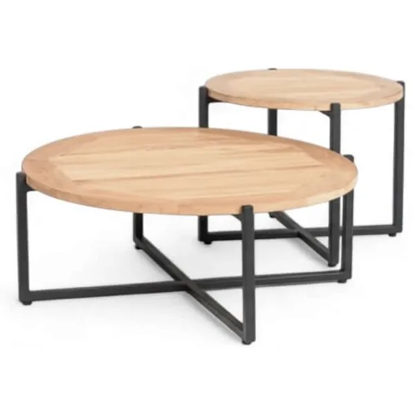 Belito Ouddorp Koffietafelset - 2-delig beige, bruin