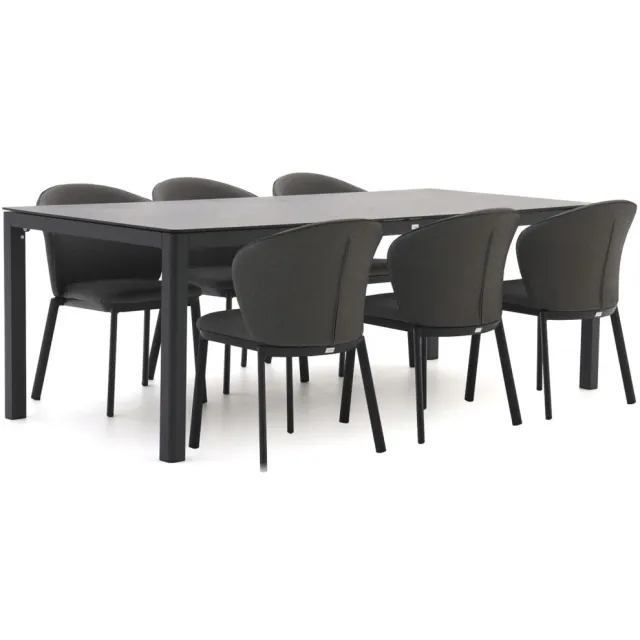 Bellagio tuinmeubelen Bellagio San Lupo/La Fonte 220cm dining tuinset 7-delig Grijs