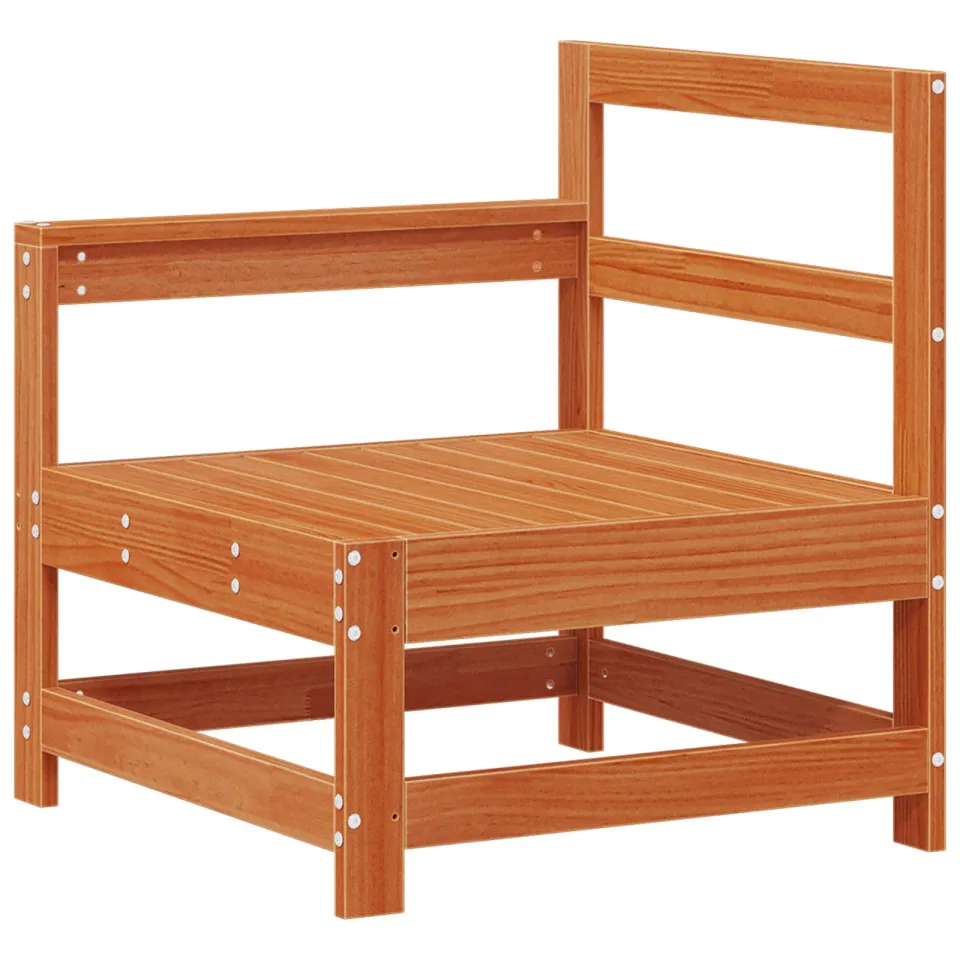 vidaXL Tuin loungeset 5 st Wasbruin Massief grenenhout