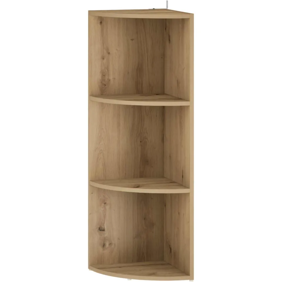 vidaXL Hoekplank 3-laags 41,5 x 41,5 x 107,5 cm Bewerkt hout bruin, foto 3