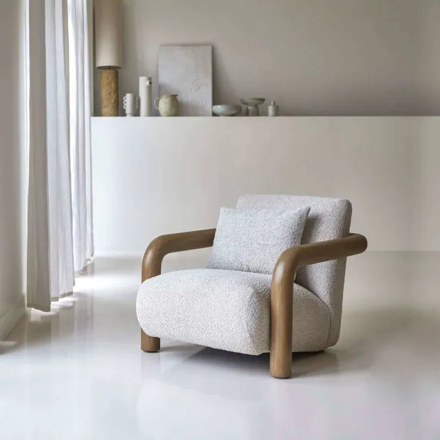 Tikamoon Nina - Fauteuil Beige