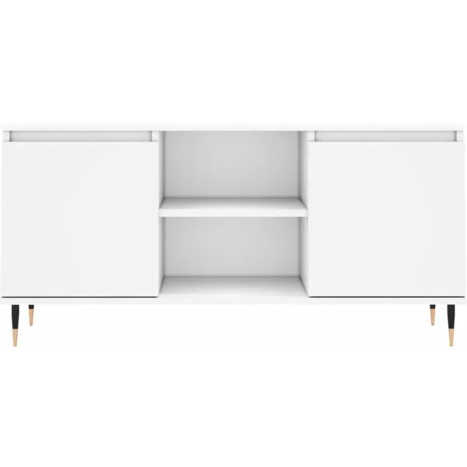 vidaXL Tv-meubel 104x35x50 cm bewerkt hout wit