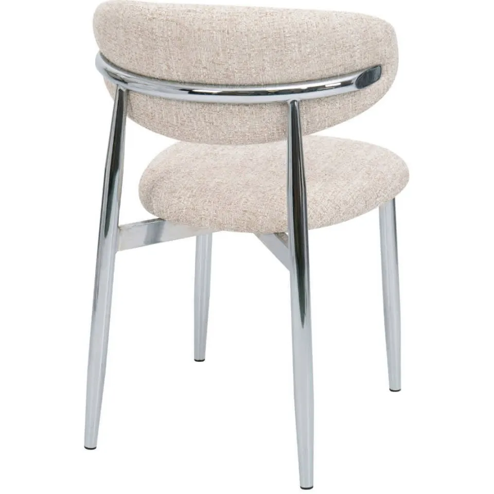 Giga Meubel Skara eetkamerstoel beige chrome, foto 2