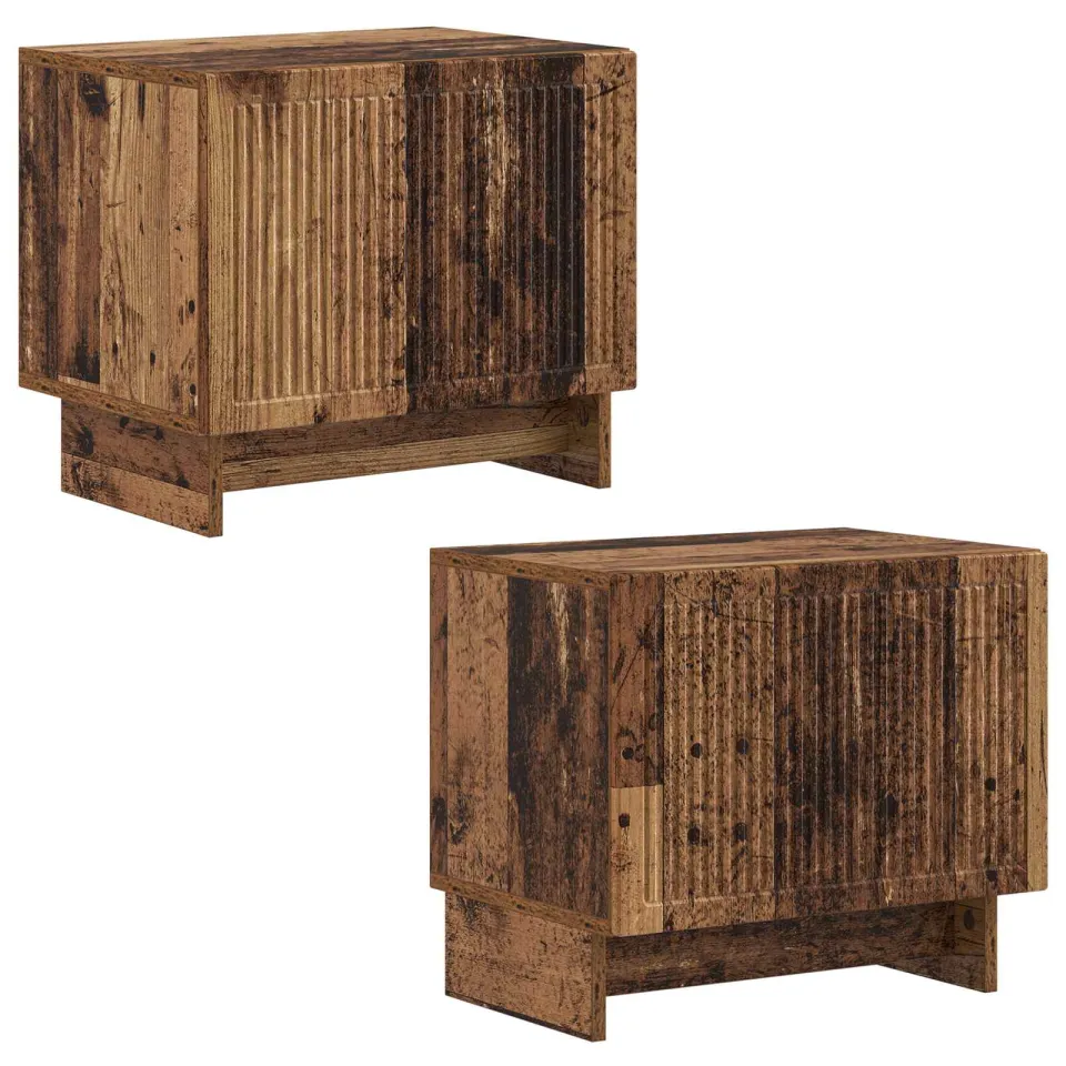 vidaXL Tv-meubel Oud hout Bewerkt hout bruin, foto 4