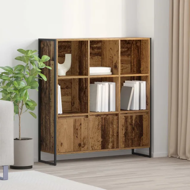 vidaXL Boekenkast 99,5 x 30 x 108 cm Bewerkt hout Oud Hout bruin, foto 2