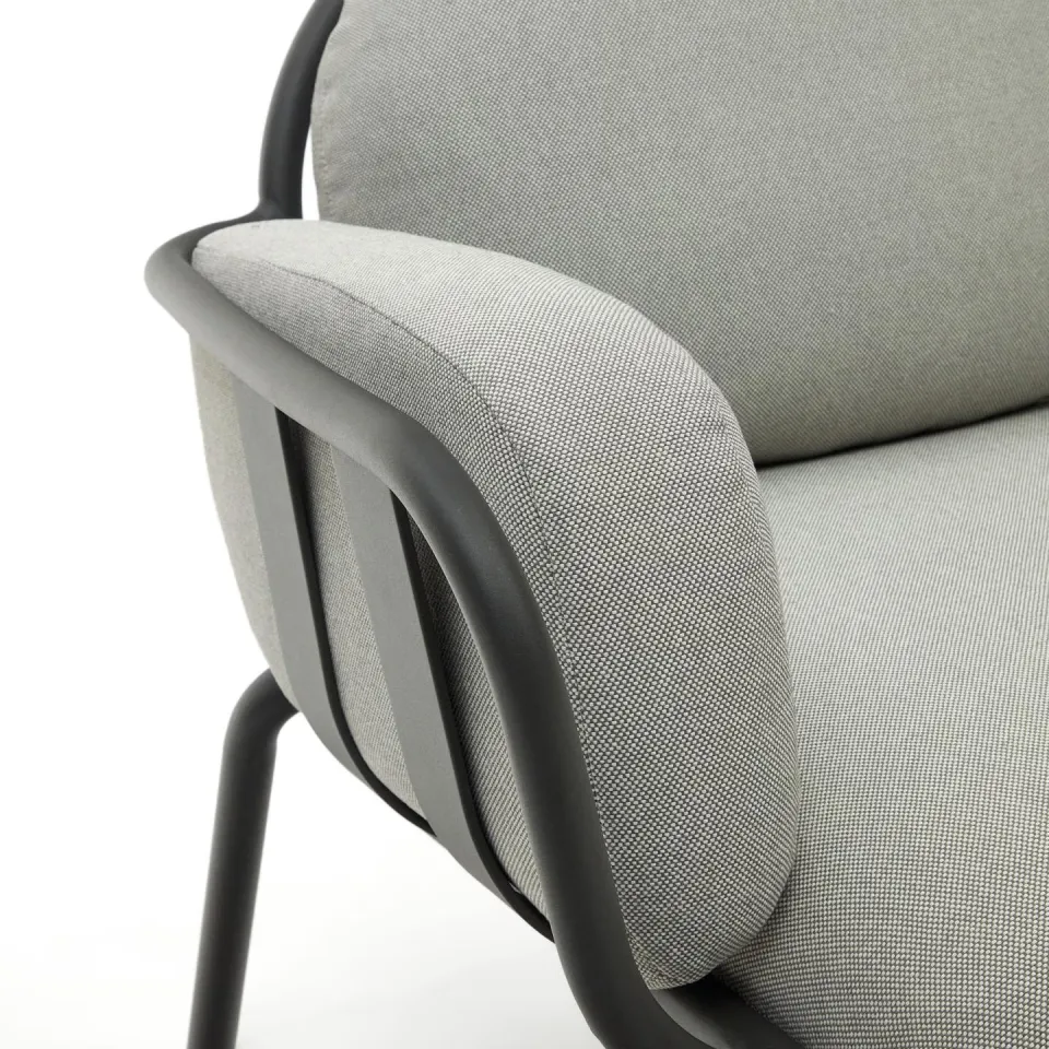Kave Home Joncols outdoor fauteuil grijs, foto 7