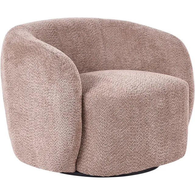 Beliani TORE - Draaifauteuil - Taupe - Polyester Beige