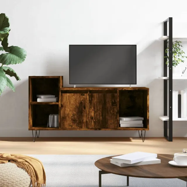 vidaXL Tv-meubel 100x35x55 cm bewerkt hout gerookt eikenkleurig, foto 2