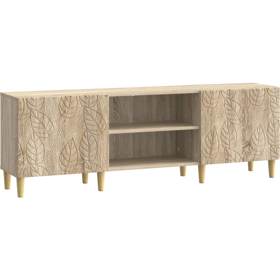 vidaXL TV-kast 150 x 31 x 50 cm Sonoma Eiken Bewerkt hout Bruin