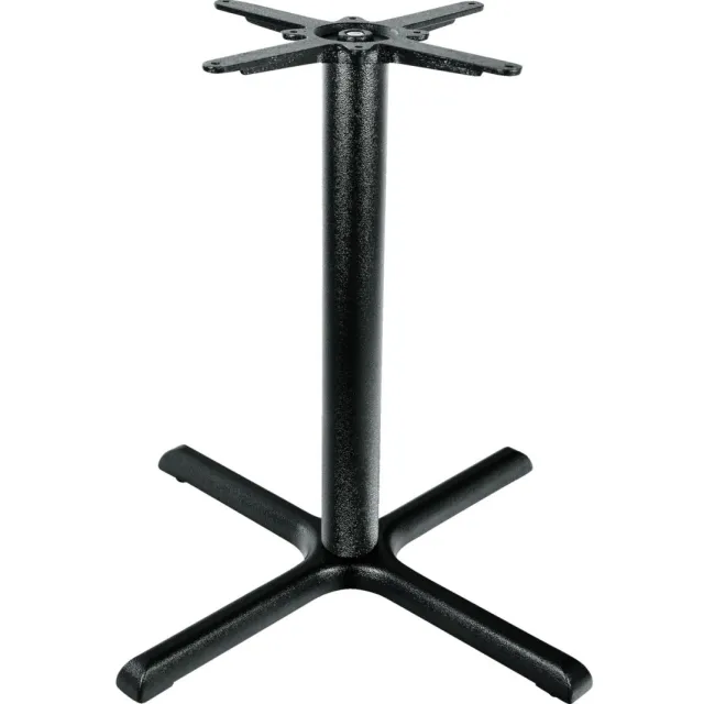 FLAT Tafelpoot Regulo gietijzer kruis; 57x56x72 cm (BxLxH); zwart; vierkant